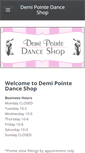 Mobile Screenshot of demipointedanceshop.com